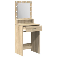 Produktbild för Smyckebord med låda Sonoma-ek 50 x 41 x 135 cm Konstruerat trä