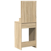 Produktbild för Smyckebord med låda Sonoma-ek 50 x 41 x 135 cm Konstruerat trä