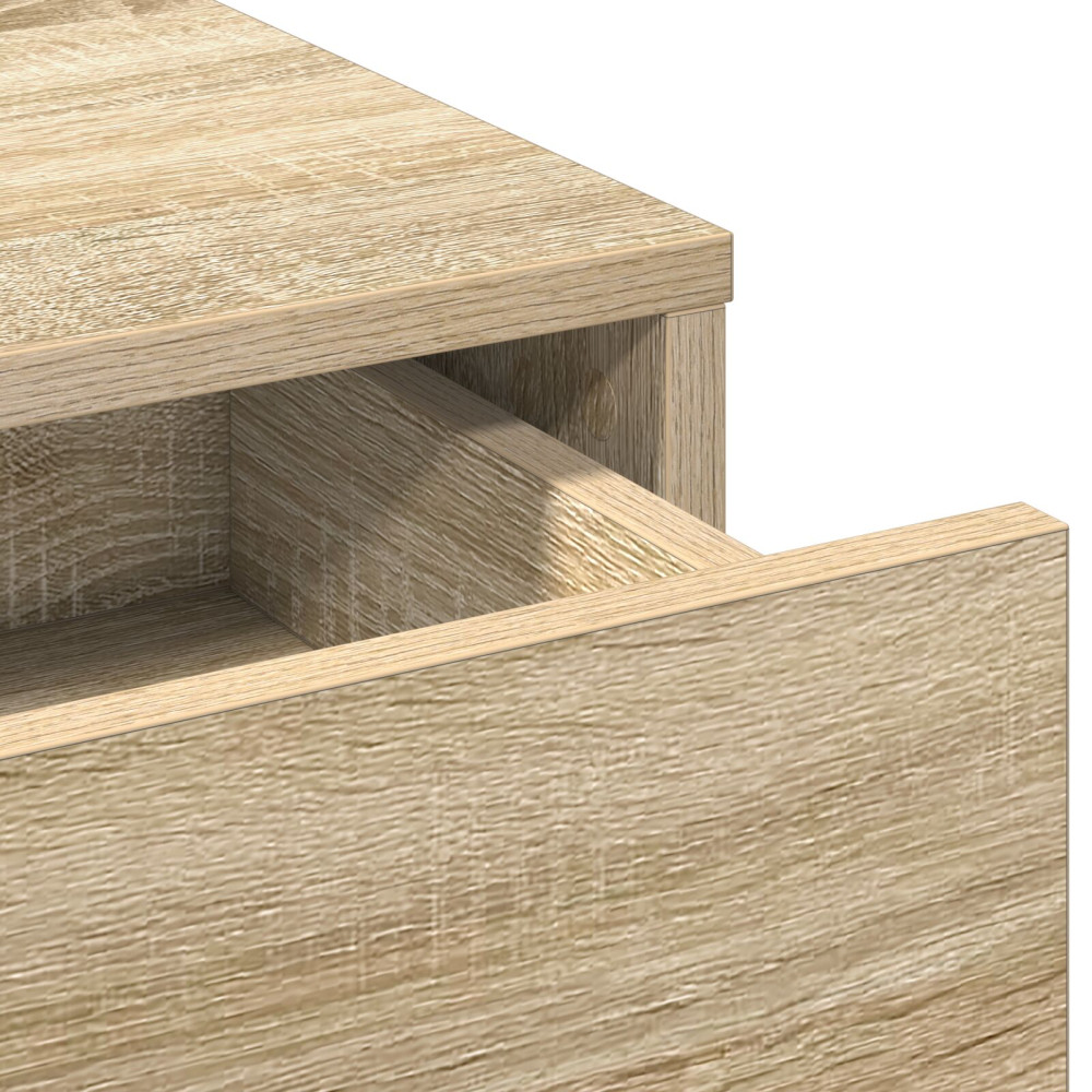 Produktbild för Smyckebord med låda Sonoma-ek 50 x 41 x 135 cm Konstruerat trä