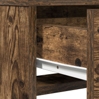 Produktbild för Smyckebord med låda Rökt ek 50 x 41 x 135 cm Konstruerat trä