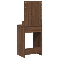 Produktbild för Smyckebord med låda Brun Ek 50 x 41 x 135 cm Konstruerat trä