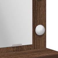 Produktbild för Smyckebord med låda Brun Ek 50 x 41 x 135 cm Konstruerat trä