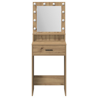 Produktbild för Smyckebord med låda Artisan Ek 50 x 41 x 135 cm Konstruerat trä
