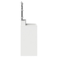 Produktbild för Smyckebord med hylla Vit 100 x 41 x 135 cm Konstruerat trä