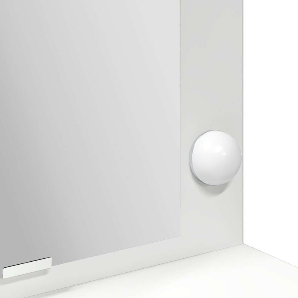 Produktbild för Smyckebord med hylla Vit 100 x 41 x 135 cm Konstruerat trä