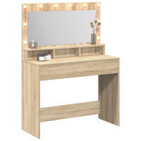 Produktbild för Smyckebord Sonoma-ek 100 x 41 x 135 cm Konstruerat trä