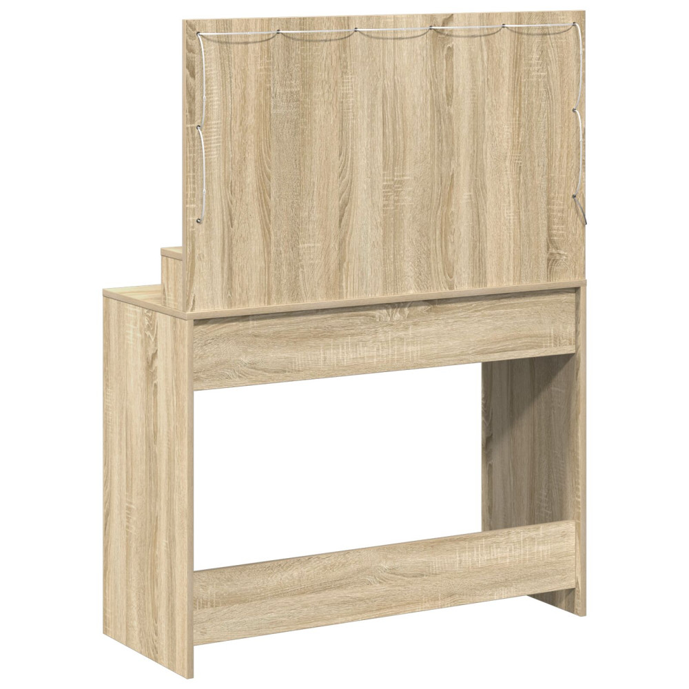 Produktbild för Smyckebord Sonoma-ek 100 x 41 x 135 cm Konstruerat trä