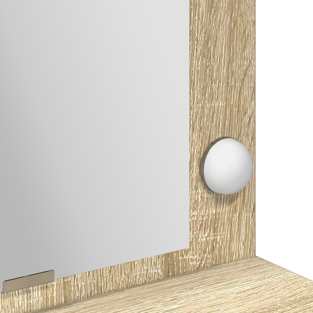 Produktbild för Smyckebord Sonoma-ek 100 x 41 x 135 cm Konstruerat trä