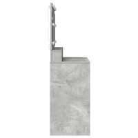 Produktbild för Smyckebord Betonggrå 100 x 41 x 135 cm Konstruerat trä