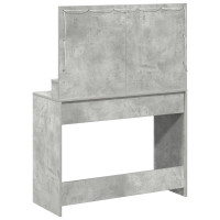 Produktbild för Smyckebord Betonggrå 100 x 41 x 135 cm Konstruerat trä