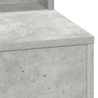 Produktbild för Smyckebord Betonggrå 100 x 41 x 135 cm Konstruerat trä