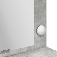 Produktbild för Smyckebord Betonggrå 100 x 41 x 135 cm Konstruerat trä