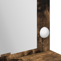 Produktbild för Smyckebord med hylla Rökt ek 100 x 41 x 135 cm Konstruerat trä