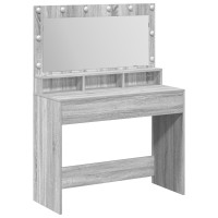 Produktbild för Smyckebord Grå Sonoma 100 x 41 x 135 cm Konstruerat trä