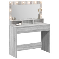 Produktbild för Smyckebord Grå Sonoma 100 x 41 x 135 cm Konstruerat trä