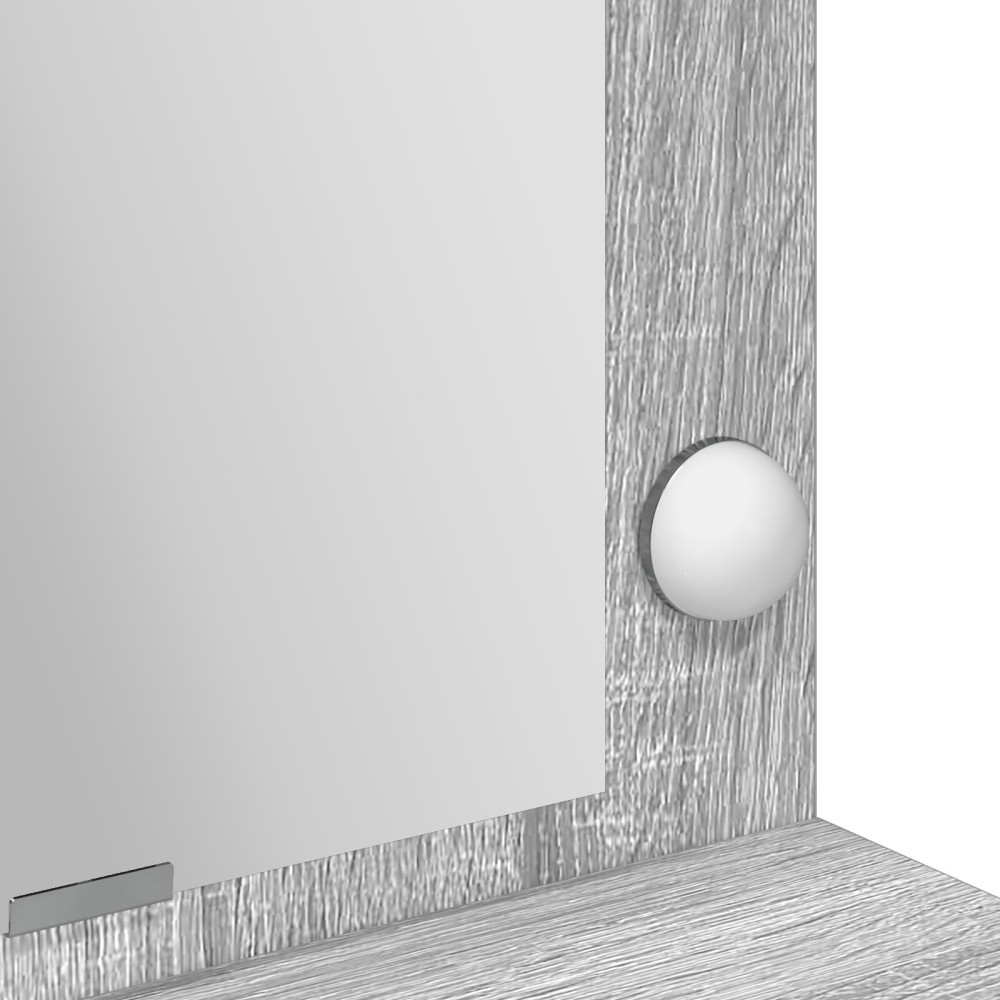 Produktbild för Smyckebord Grå Sonoma 100 x 41 x 135 cm Konstruerat trä