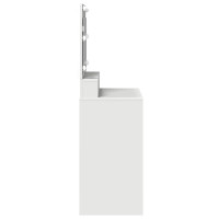 Produktbild för Smyckebord med hylla Vit 78,5 x 41 x 135 cm Konstruerat trä