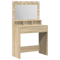 Produktbild för Smyckebord Sonoma-ek 75,5 x 41 x 135 cm Konstruerat trä