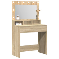 Produktbild för Smyckebord Sonoma-ek 75,5 x 41 x 135 cm Konstruerat trä
