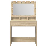 Produktbild för Smyckebord Sonoma-ek 75,5 x 41 x 135 cm Konstruerat trä