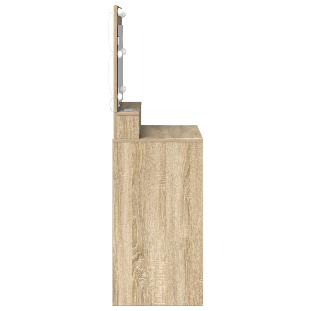 Produktbild för Smyckebord Sonoma-ek 75,5 x 41 x 135 cm Konstruerat trä