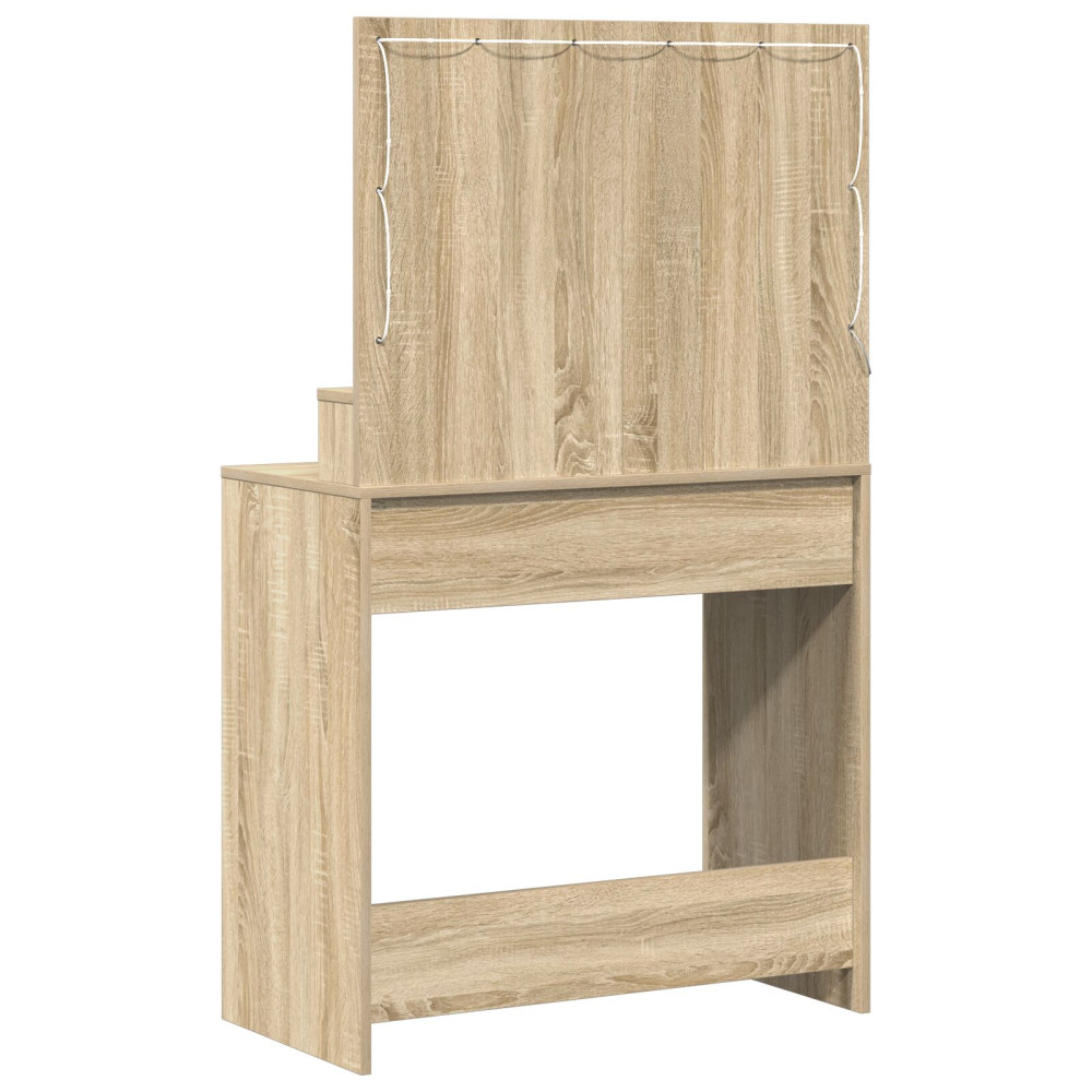 Produktbild för Smyckebord Sonoma-ek 75,5 x 41 x 135 cm Konstruerat trä