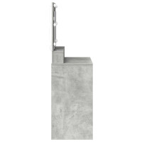Produktbild för Smyckebord Betonggrå 78,5 x 41 x 135 cm Konstruerat trä