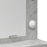 Produktbild för Smyckebord Betonggrå 78,5 x 41 x 135 cm Konstruerat trä