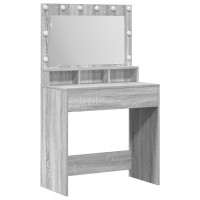 Produktbild för Smyckebord Grå Sonoma 78,5 x 41 x 135 cm Konstruerat trä
