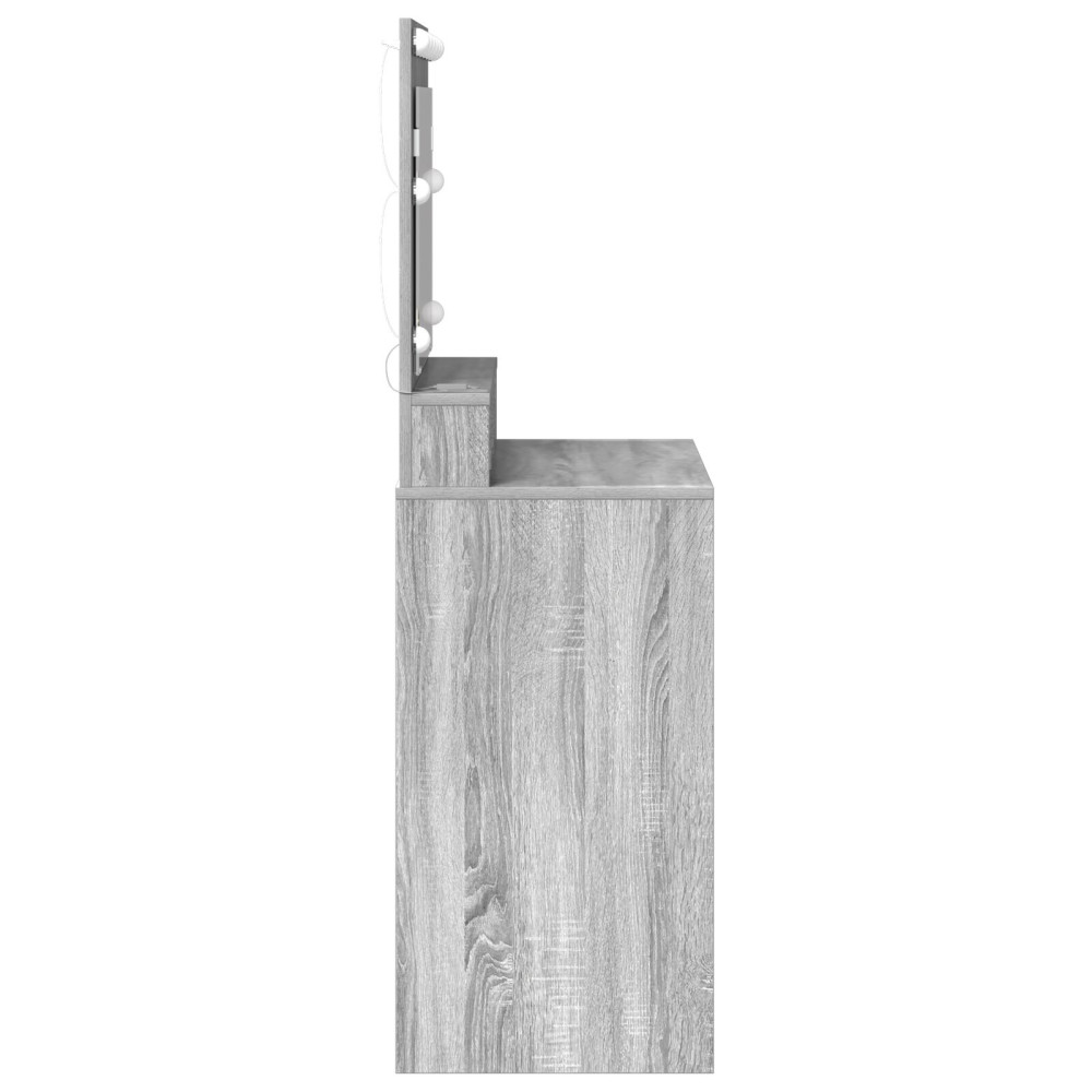 Produktbild för Smyckebord Grå Sonoma 78,5 x 41 x 135 cm Konstruerat trä