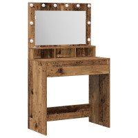 Produktbild för Smyckebord Gammalt trä 75,5 x 41 x 135 cm Konstruerat trä