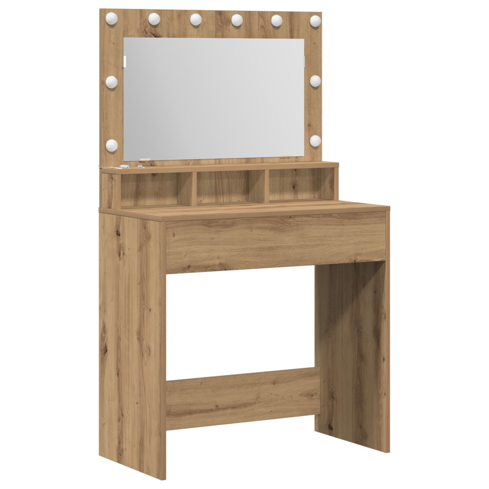 Produktbild för Smyckebord Artisan Ek 75,5 x 41 x 135 cm Konstruerat trä