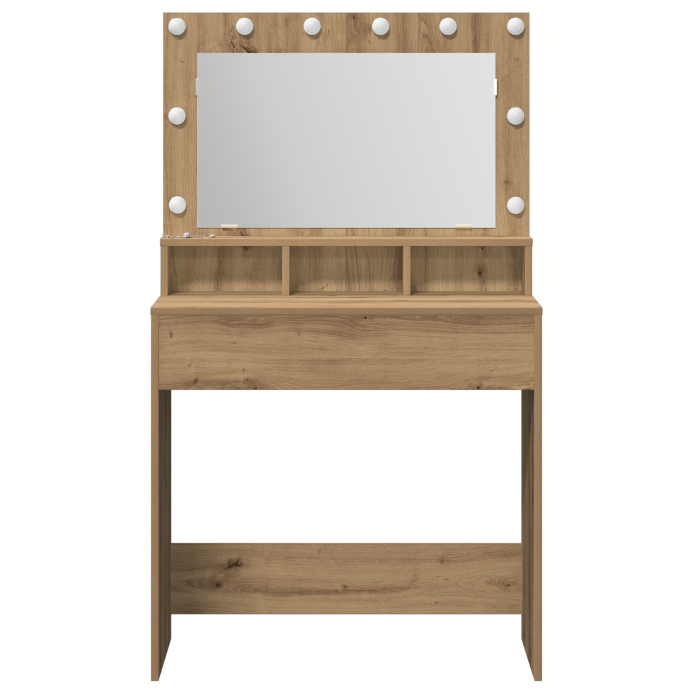 Produktbild för Smyckebord Artisan Ek 75,5 x 41 x 135 cm Konstruerat trä