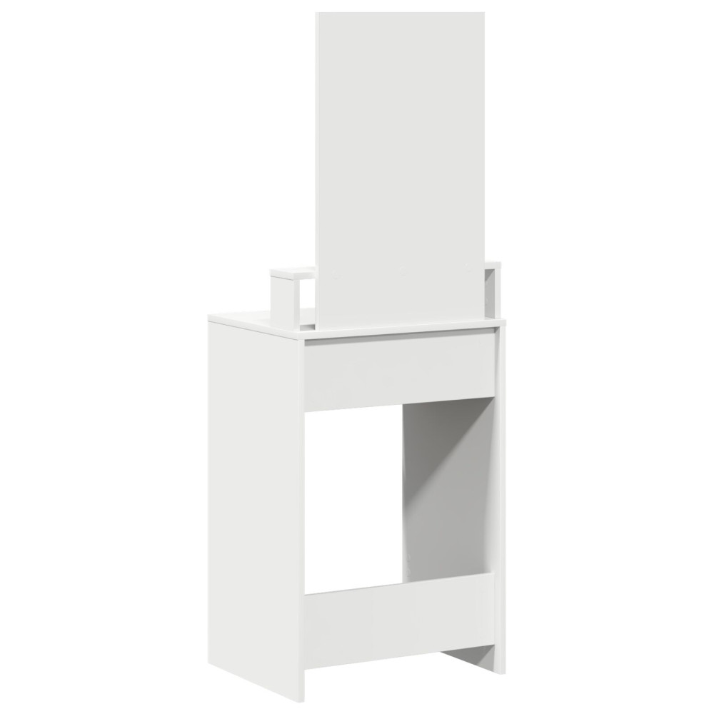 Produktbild för Smyckebord med låda Vit 50 x 41 x 140 cm Konstruerat trä