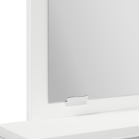 Produktbild för Smyckebord med låda Vit 50 x 41 x 140 cm Konstruerat trä