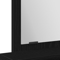 Produktbild för Smyckebord med låda Svart Ek 50 x 41 x 140 cm Konstruerat trä