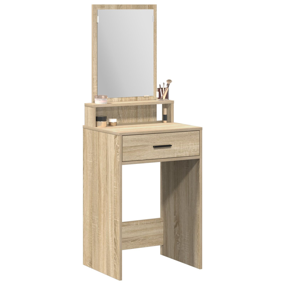 Produktbild för Smyckebord med låda Sonoma-ek 50 x 41 x 140 cm Konstruerat trä