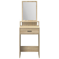 Produktbild för Smyckebord med låda Sonoma-ek 50 x 41 x 140 cm Konstruerat trä