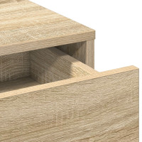Produktbild för Smyckebord med låda Sonoma-ek 50 x 41 x 140 cm Konstruerat trä