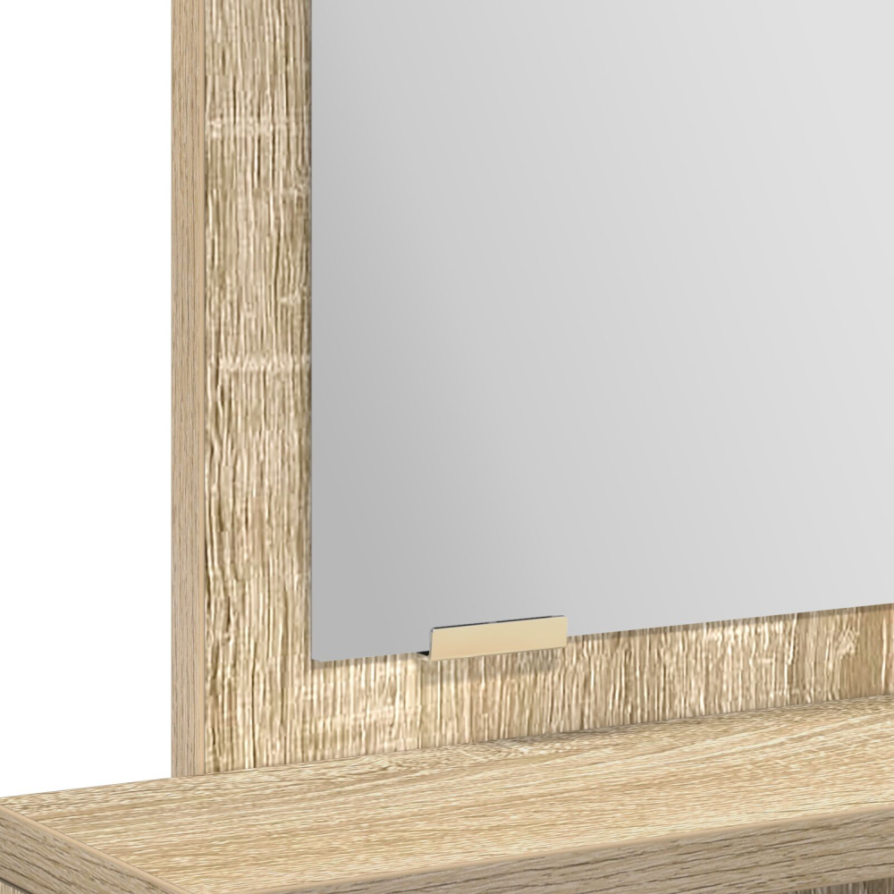 Produktbild för Smyckebord med låda Sonoma-ek 50 x 41 x 140 cm Konstruerat trä