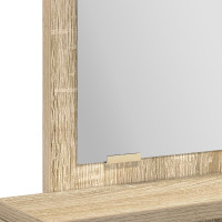 Produktbild för Smyckebord med låda Sonoma-ek 50 x 41 x 140 cm Konstruerat trä