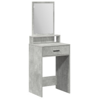 Produktbild för Smyckebord med låda Betonggrå 50 x 41 x 140 cm Konstruerat trä