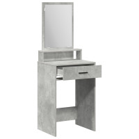 Produktbild för Smyckebord med låda Betonggrå 50 x 41 x 140 cm Konstruerat trä