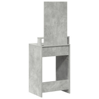 Produktbild för Smyckebord med låda Betonggrå 50 x 41 x 140 cm Konstruerat trä