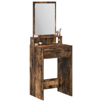 Produktbild för Smyckebord med låda Rökt ek 50 x 41 x 140 cm Konstruerat trä