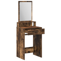 Produktbild för Smyckebord med låda Rökt ek 50 x 41 x 140 cm Konstruerat trä