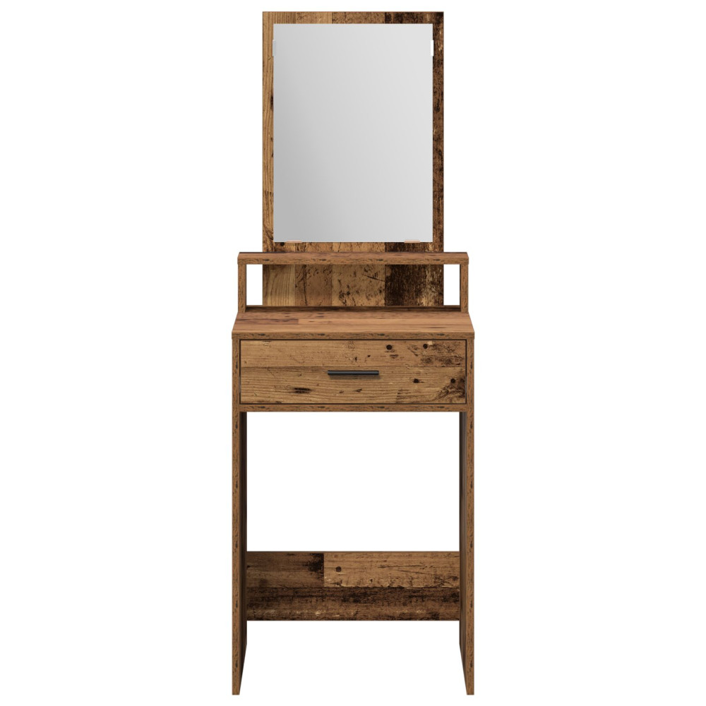 Produktbild för Smyckebord Gammalt trä 50 x 41 x 140 cm Konstruerat trä