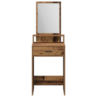 Produktbild för Smyckebord Gammalt trä 50 x 41 x 140 cm Konstruerat trä