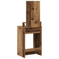 Produktbild för Smyckebord Gammalt trä 50 x 41 x 140 cm Konstruerat trä