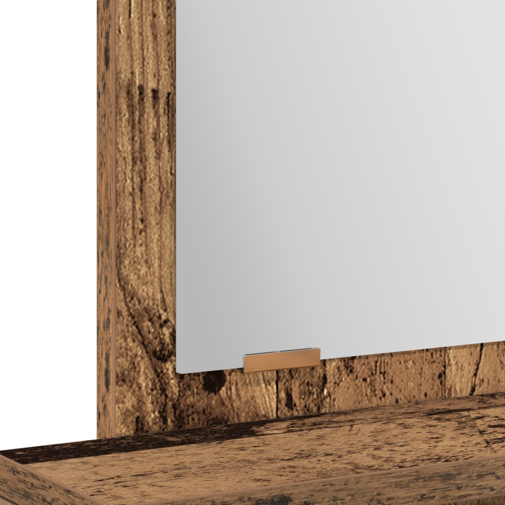 Produktbild för Smyckebord Gammalt trä 50 x 41 x 140 cm Konstruerat trä